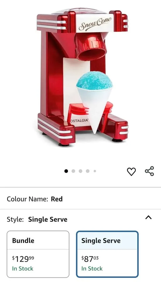 New Retro Snow Cone Maker Nostalgia image indicator(6)