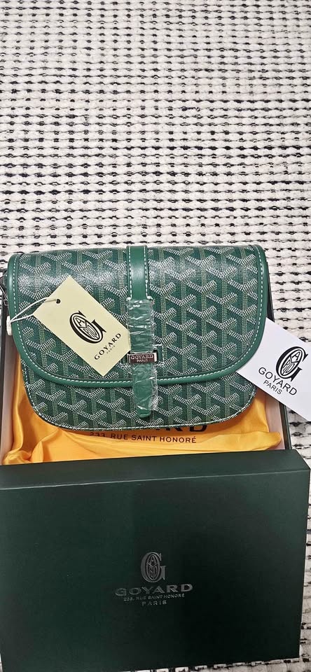 Goyard bag green with box
