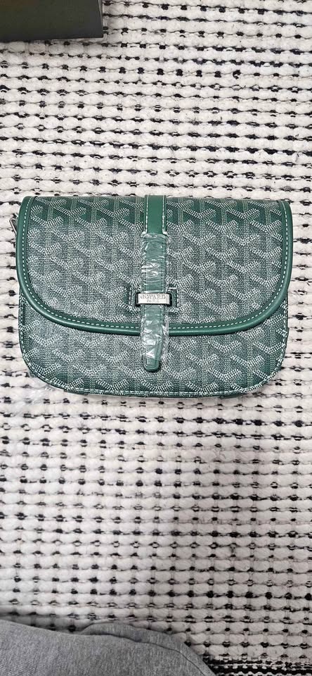 Goyard bag green with box