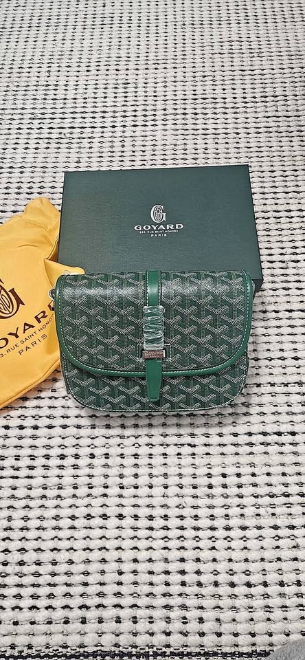 Goyard bag green with box