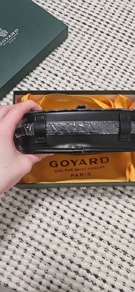 Goyard bag black with box and receipt - photo 3