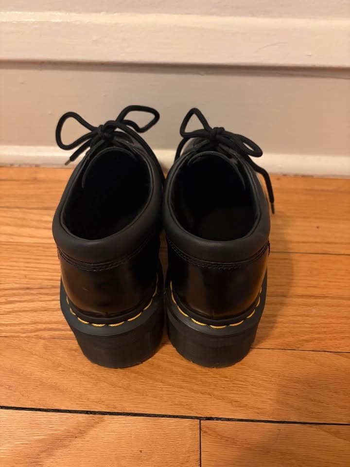 Dr. Martens 8053 Leather Platform Shoes - Black (Women's Size 8) - photo 5