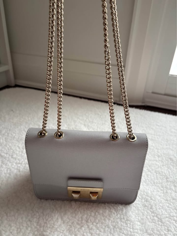 Furla Light Grey Bella Mini Crossbody Bag - photo 2