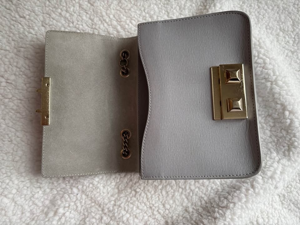 Furla Light Grey Bella Mini Crossbody Bag - photo 4