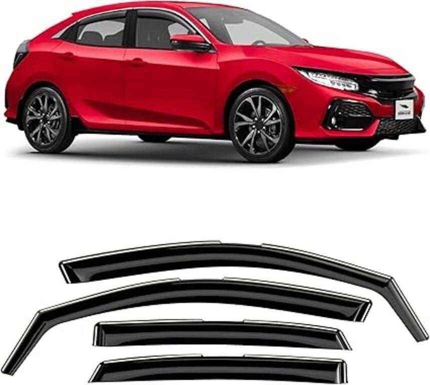 Honda Civic Hatchback Vent Visor Rain Guards, 2017-2021 - photo 3