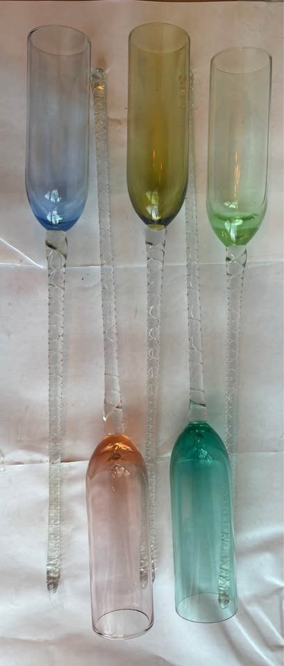 Hand Blown Colored Flutes (Set of 5) - photo 4