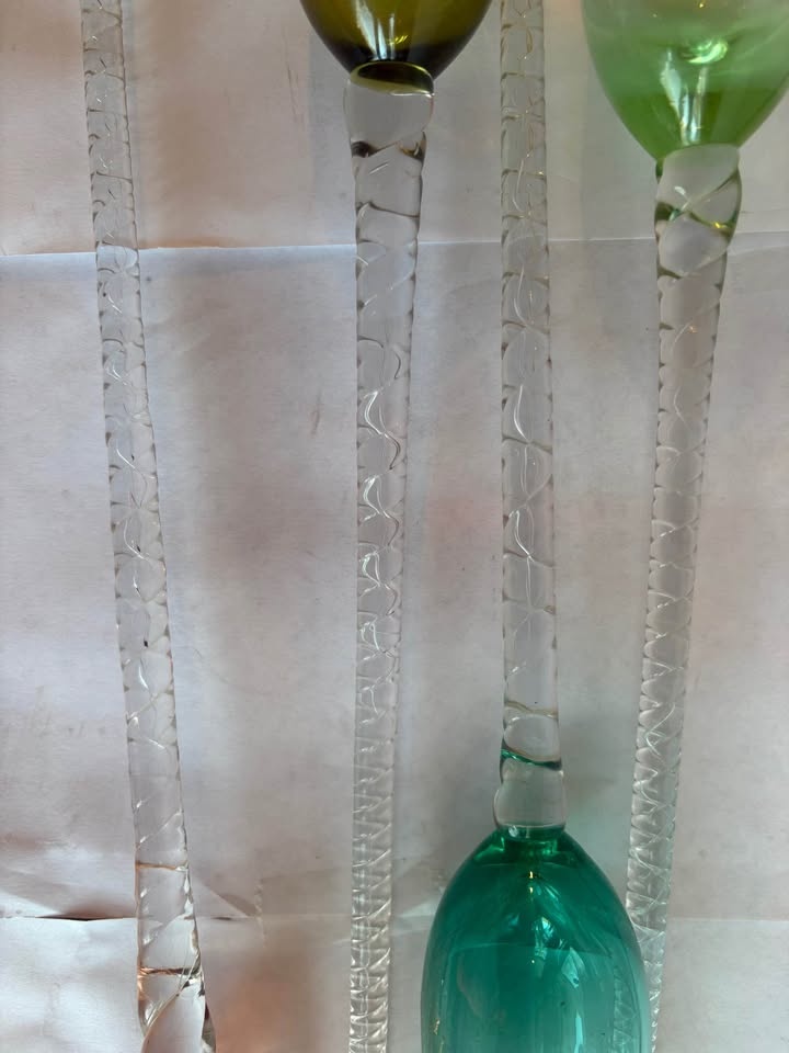Hand Blown Colored Flutes (Set of 5) - photo 5