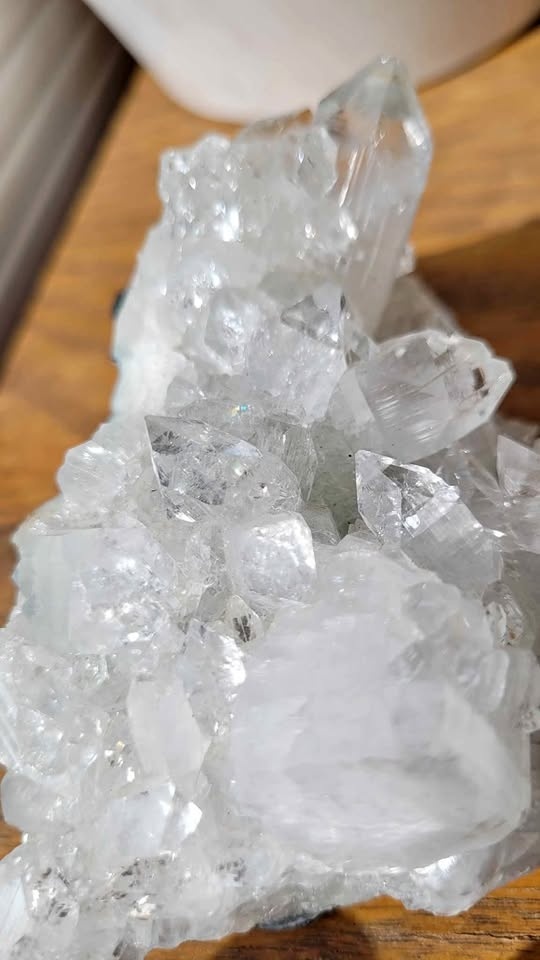 White Diamond Apophyllite Cluster