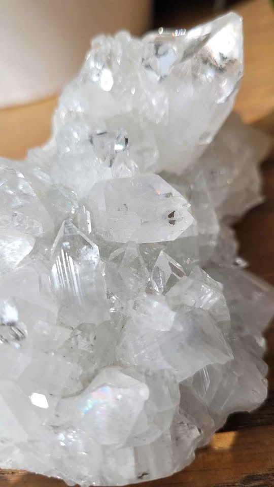 White Diamond Apophyllite Cluster - photo 2