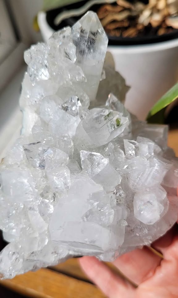 White Diamond Apophyllite Cluster - photo 4