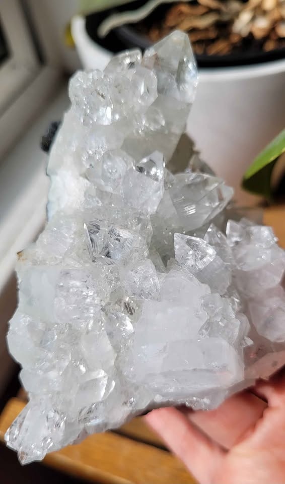 White Diamond Apophyllite Cluster - photo 5