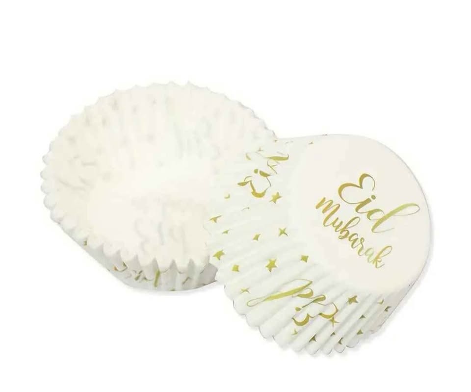 White Eid Mubarak Cupcake Liners - Brand New 🏆 - photo 2