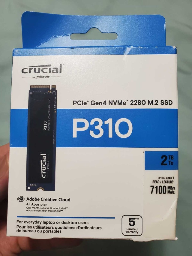 NEW SEALED Crucial P310 2TB SSD