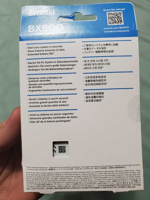 NEW Crucial BX500 4TB SSD - photo 2
