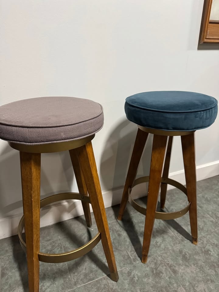 West Elm Bar Stool Mid Century - photo 2