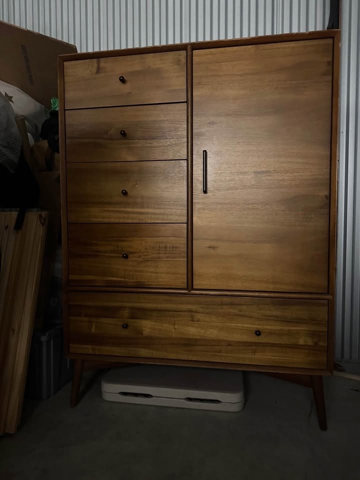 West Elm Mid Century Mahogany Armoire - photo 2