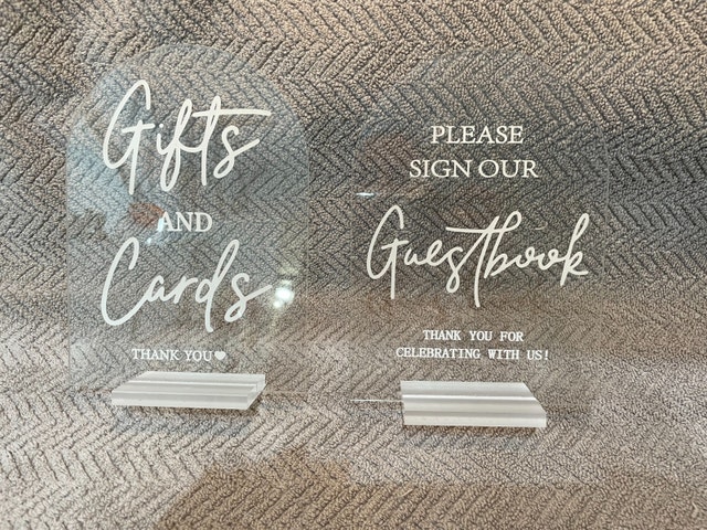 Acrylic & Wooden Wedding Signs