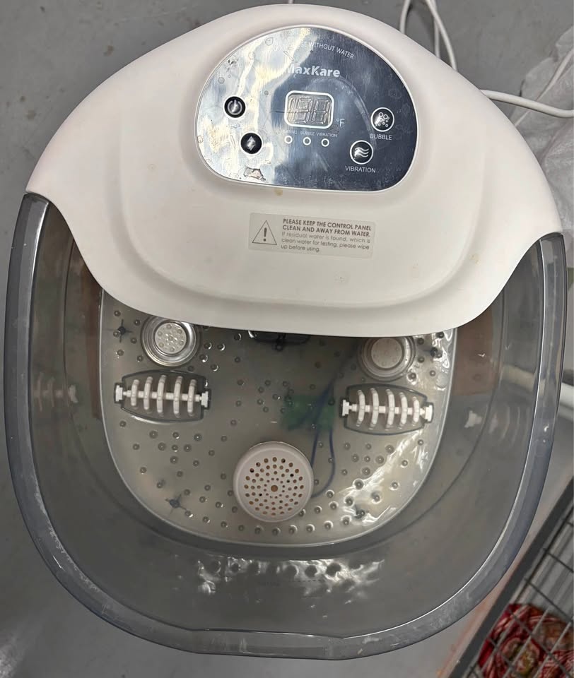 MaxKare Foot Spa Bath Massager with Heat, Bubbles