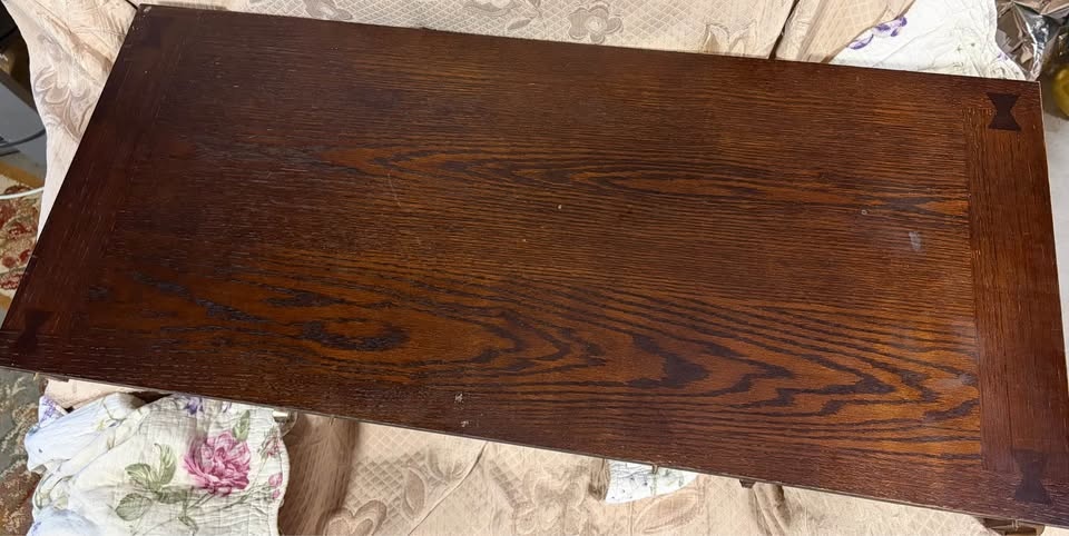 Solid Wood Dining Table – Dark Finish (Disassembled) - photo 3