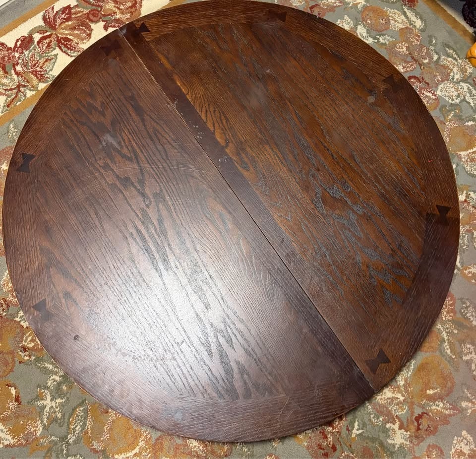 Solid Wood Dining Table – Dark Finish (Disassembled) - photo 4