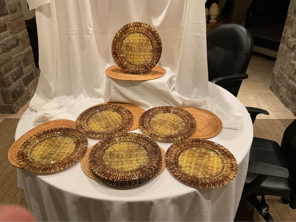 Plates Charges Set of 12 Made in France 12 " Wide - photo 4
