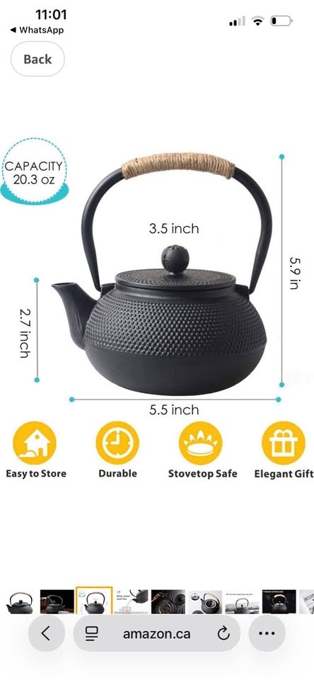 Hwagui Cast Iron Teapot - photo 3