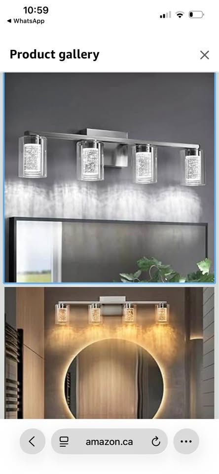 4 Light Brushed Nickel Vanity Light Fixture