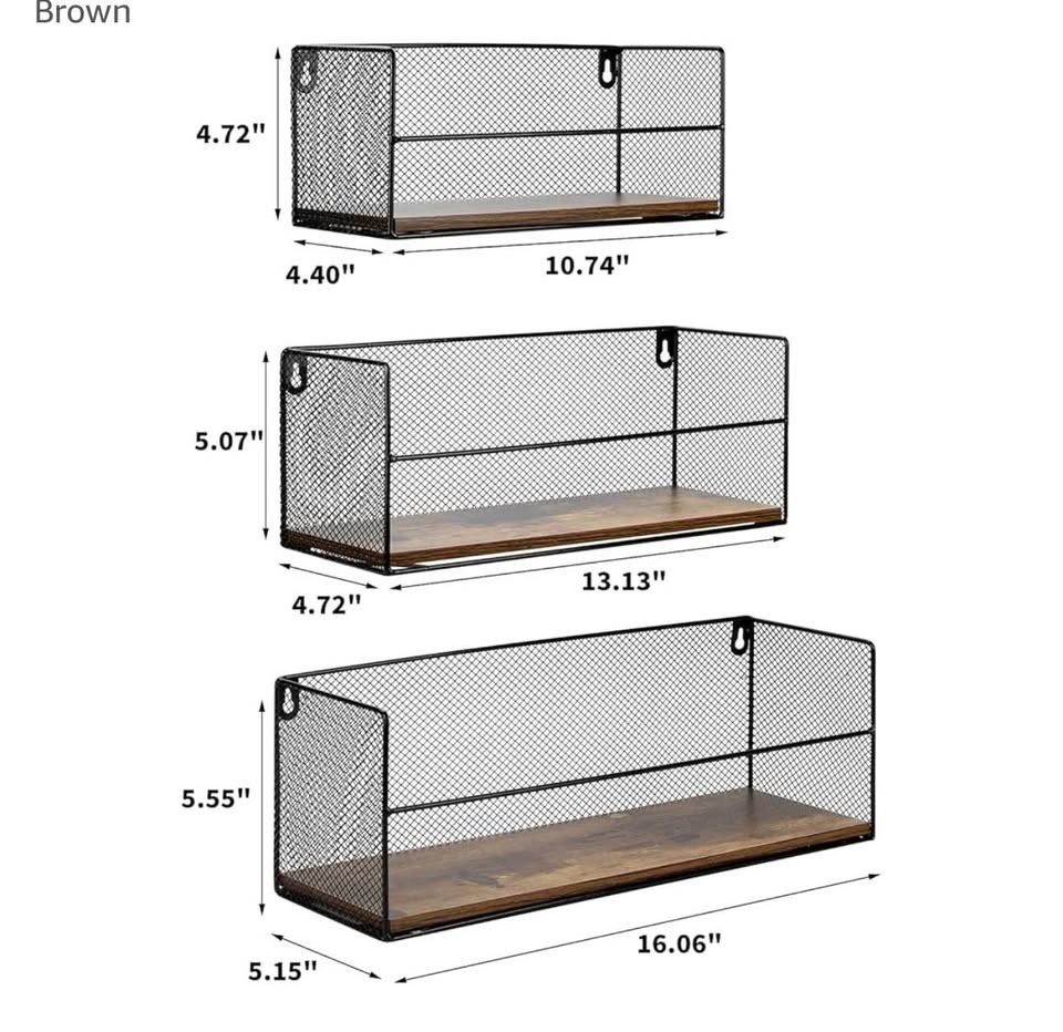 New Floating Shelves Wall Mounted Set of 3 - photo 3
