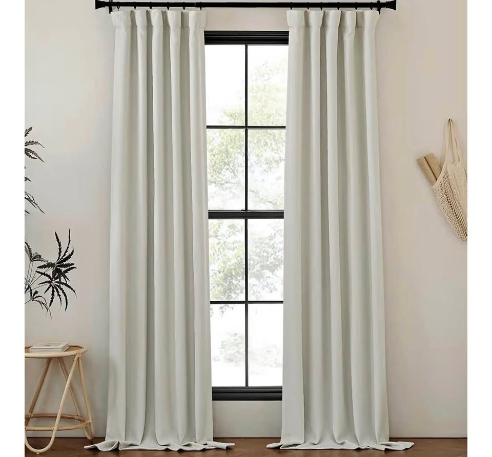 NICETOWN Luxury Faux Linen Curtains - Room Darkening