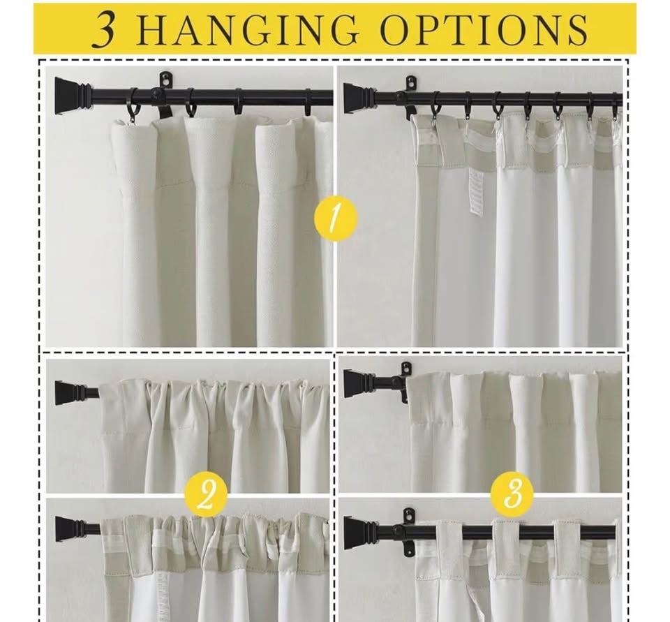 NICETOWN Luxury Faux Linen Curtains - Room Darkening - photo 3