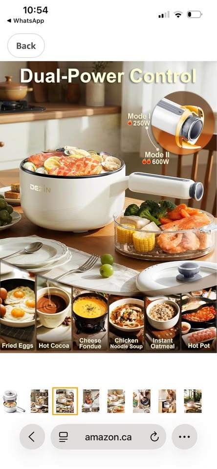 Dezin Electric Pot with Steamer, 2L Non-Stick - photo 4
