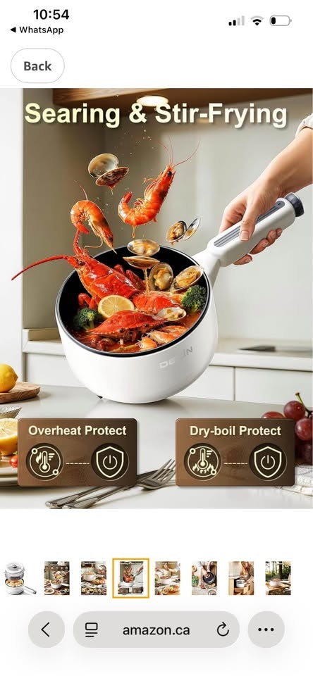 Dezin Electric Pot with Steamer, 2L Non-Stick - photo 5