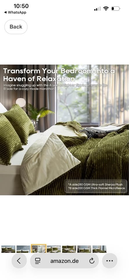 Olive Green Twin Boho Reversible Duvet Cover Set - photo 3