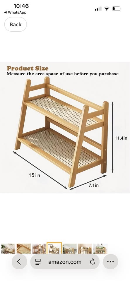 Coffee Station Organizer, Bamboo Mug Holder Countertop - photo 4