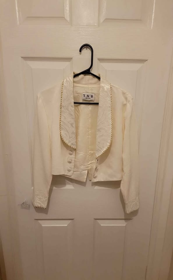 Women's Elegant Square Neck Long Sleeve Cropped Jacket, Paired w - photo 3