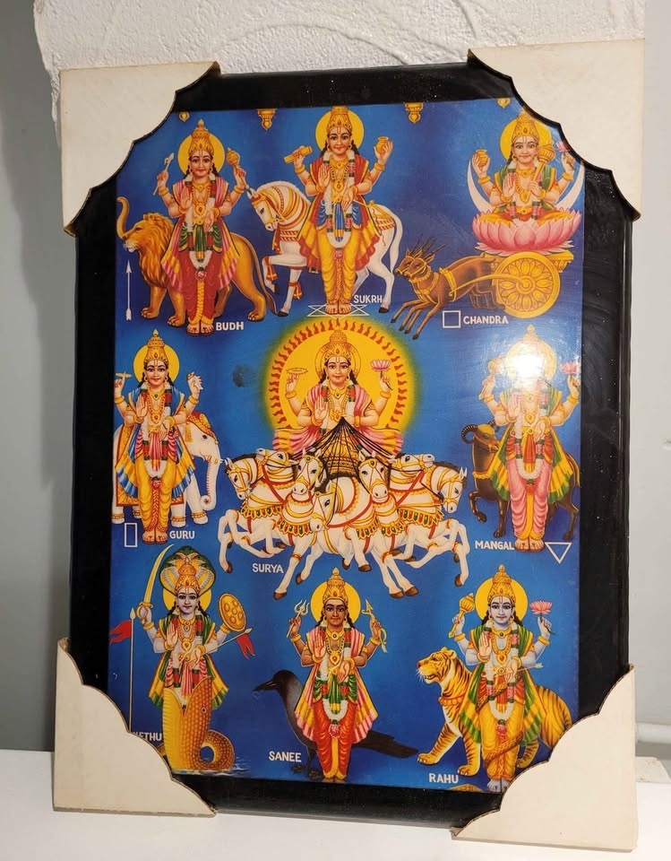 India Hindu gods in built in frame - photo 3