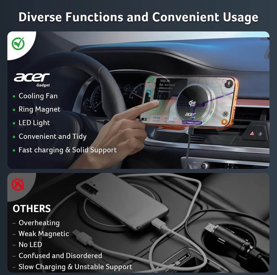 Brand New Magnetic Car Phone Holder- Wireless Car Charger - photo 5