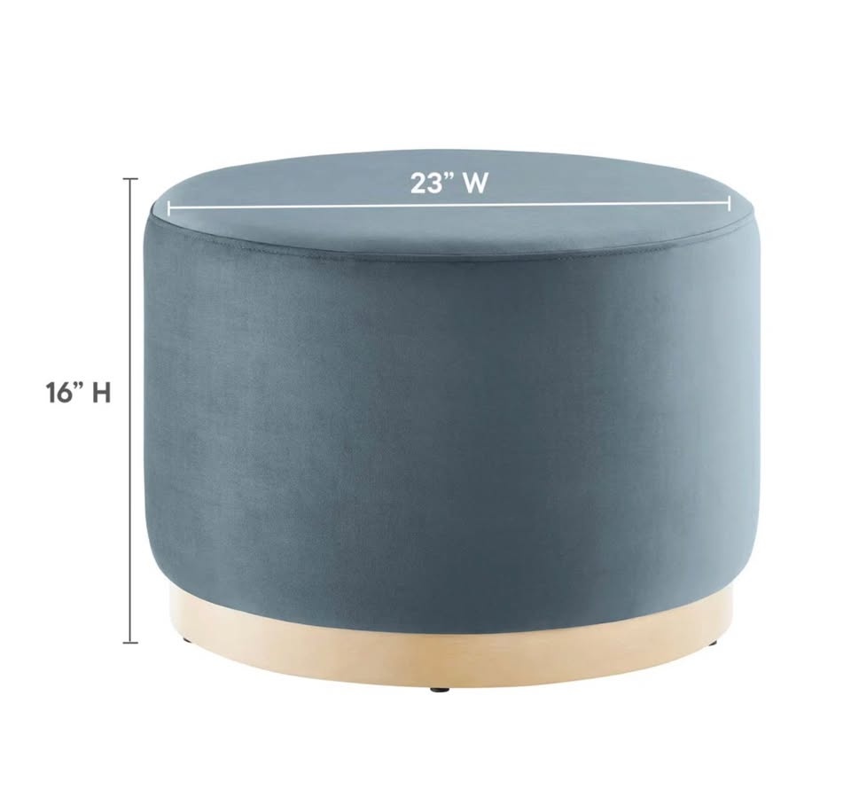 Velvet Ottoman / Coffee Table - Brand New - photo 3
