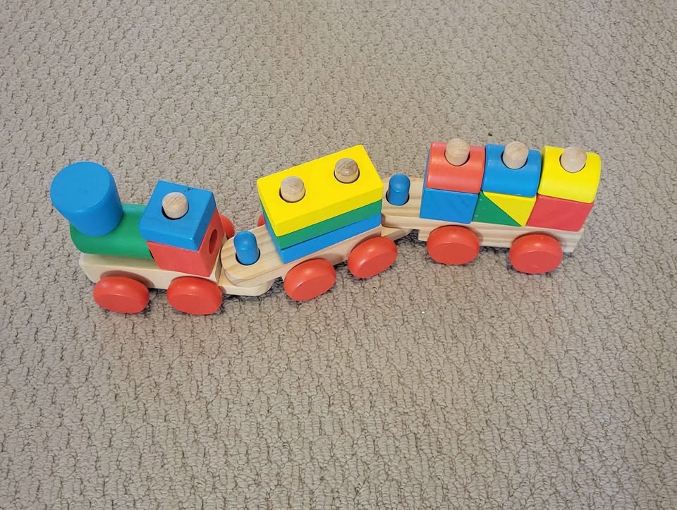 Melissa & Doug Stacking Train Set
