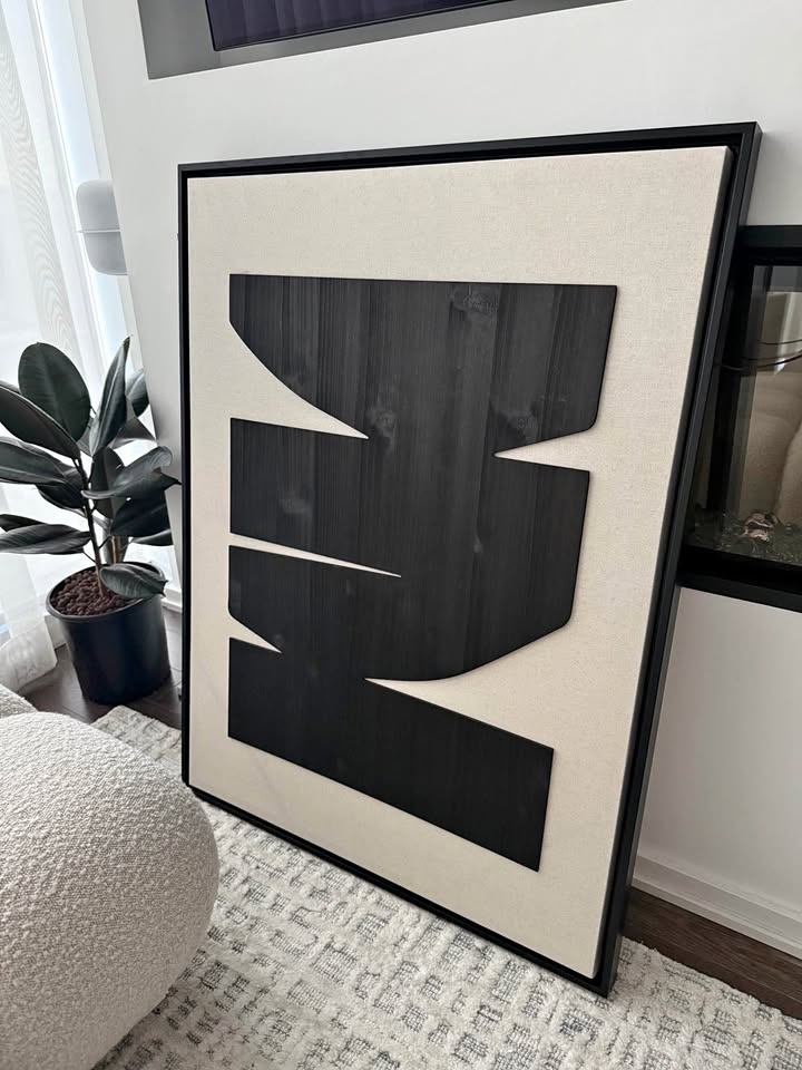 Modern Abstract Wood Wall Art Set