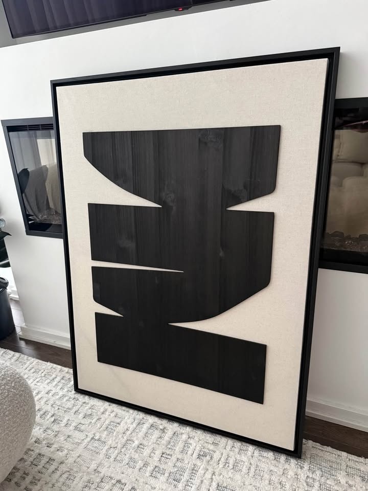 Modern Abstract Wood Wall Art Set - photo 3