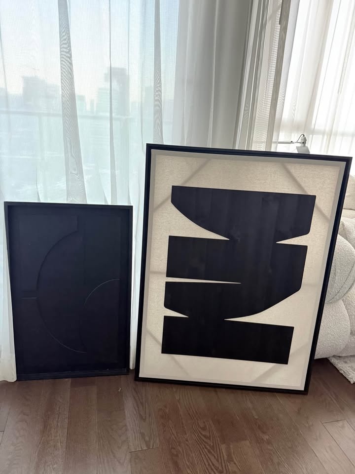 Modern Abstract Wood Wall Art Set - photo 4