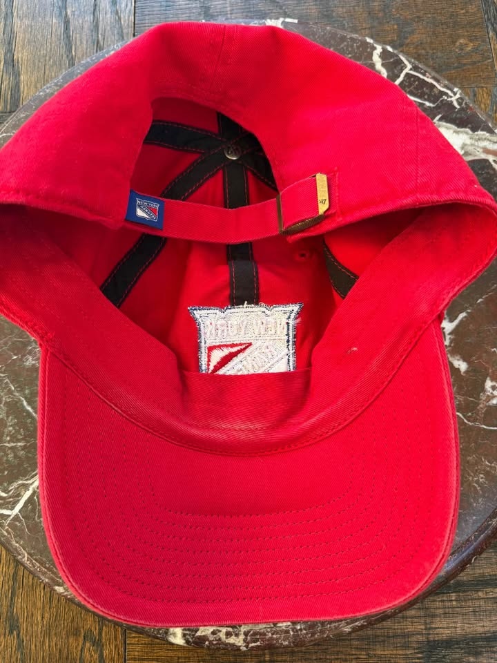 ´47 Red New York Rangers Clean Up Adjustable Hat - photo 3