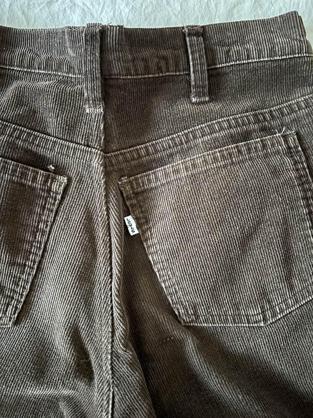 Vintage Levi's 646 Corduroy Boot-Cut Flare Pants 1970s W29 - photo 4