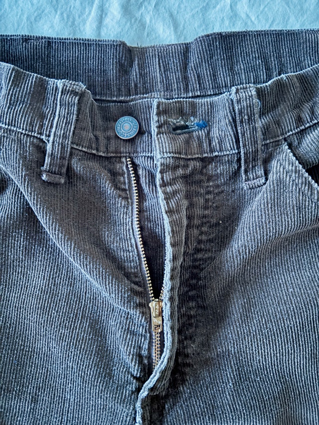 Vintage Levi's 646 Corduroy Boot-Cut Flare Pants 1970s W29 - photo 5
