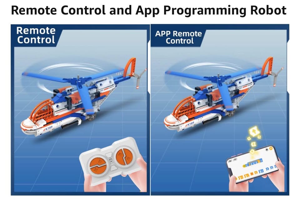 5 in 1 Airplane Building Block Set with APP & Remote Control - photo 3