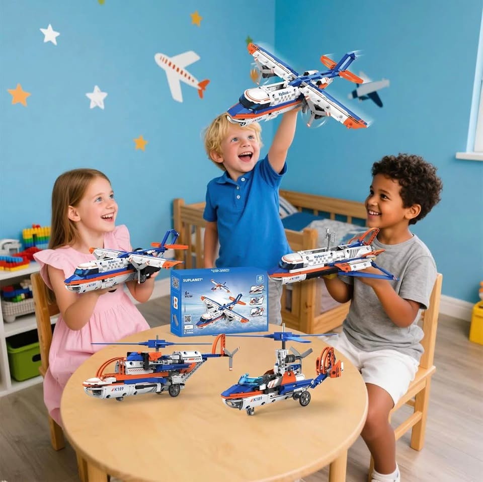 5 in 1 Airplane Building Block Set with APP & Remote Control - photo 4