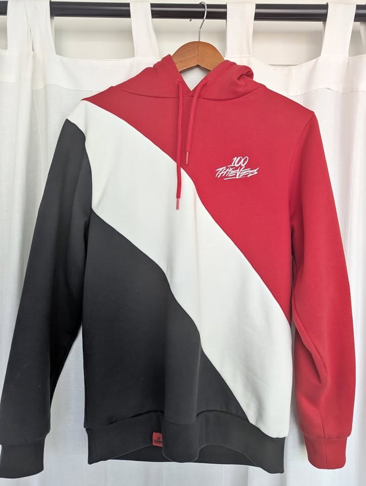 100 Thieves Tri Color Hoodie Sz Small