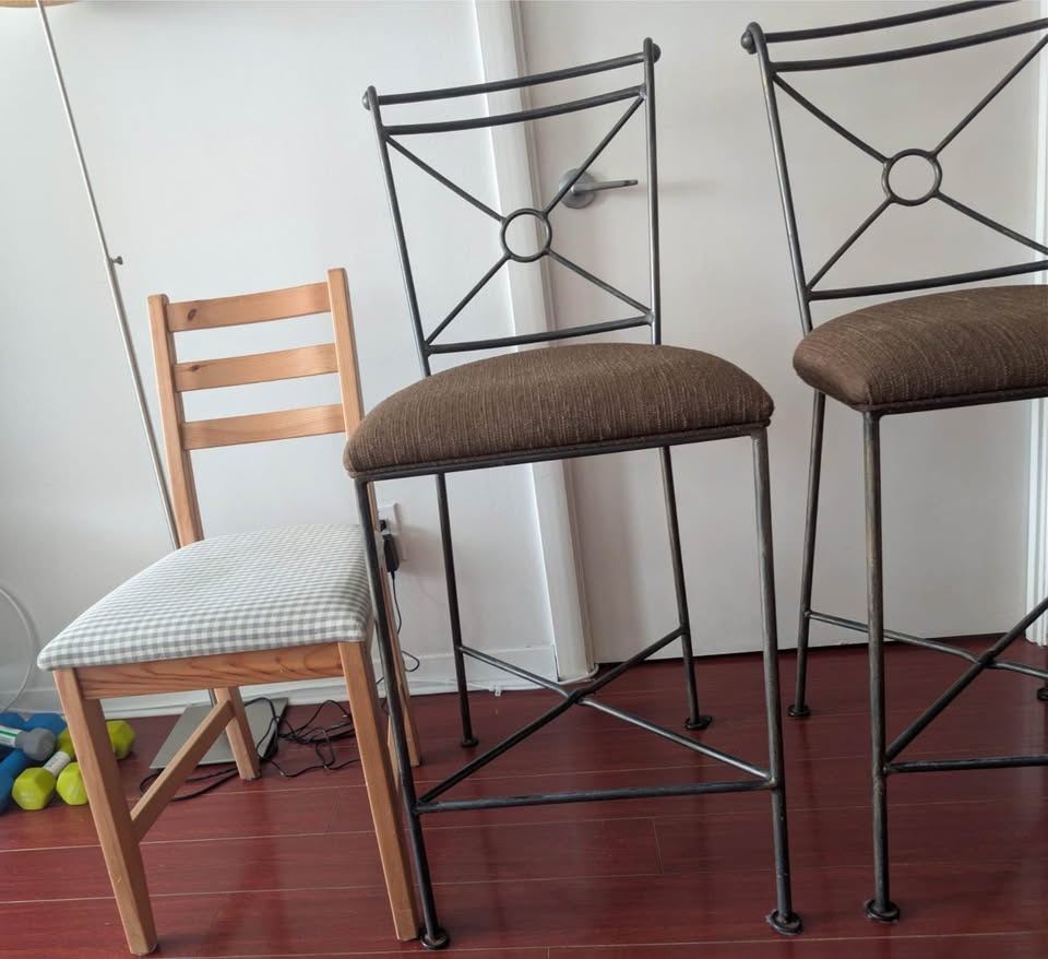 Metal Counter Chairs - Set of 2 - photo 4