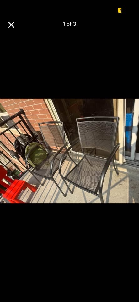 Patio Chairs & Side Table Set - photo 2